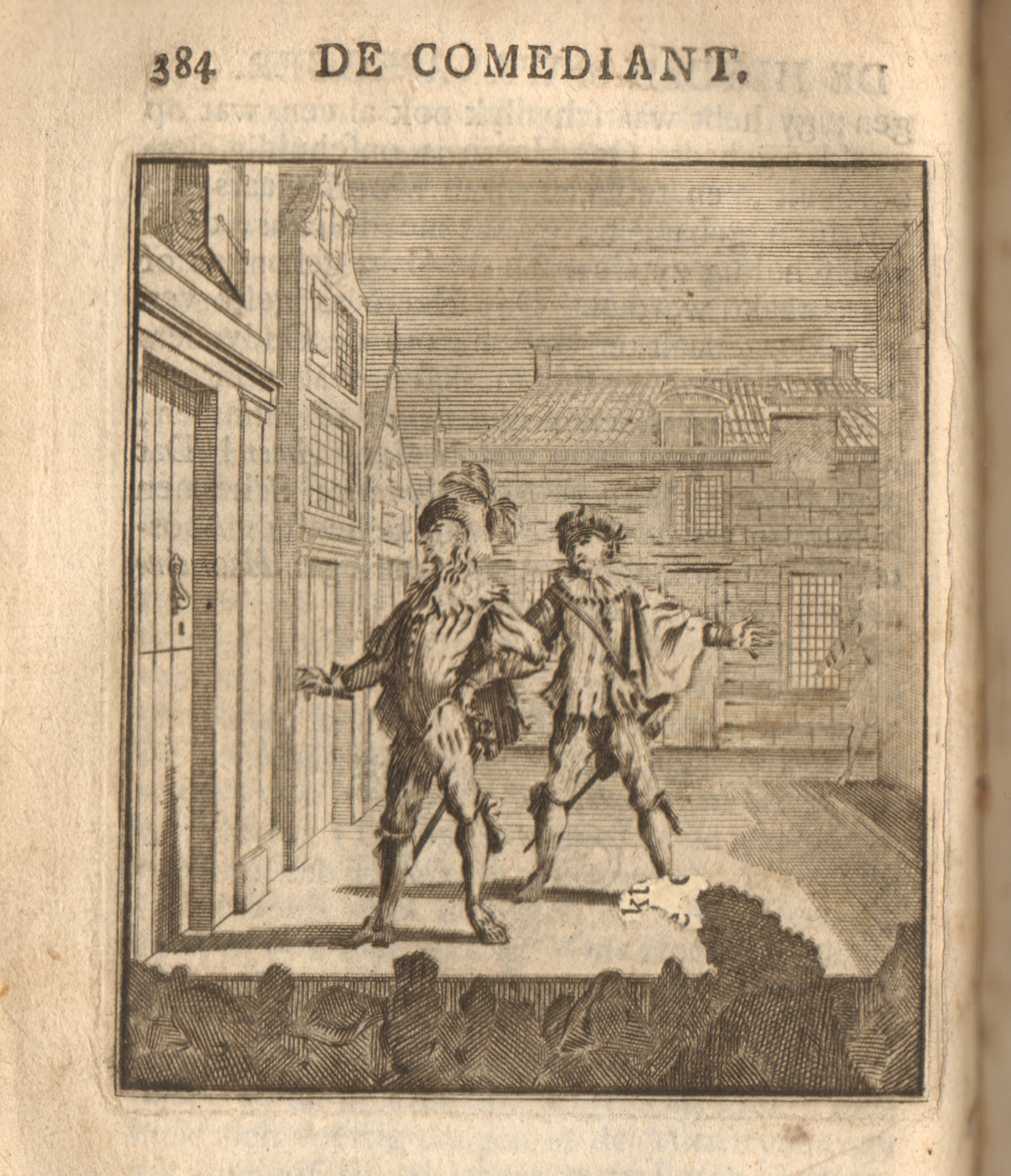 De toneelspeler, 18e eeuw.