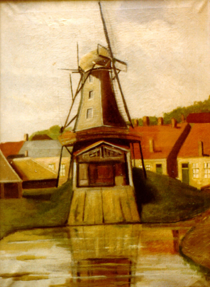 Houtzaagmolen De Eendracht, ca. 1900.