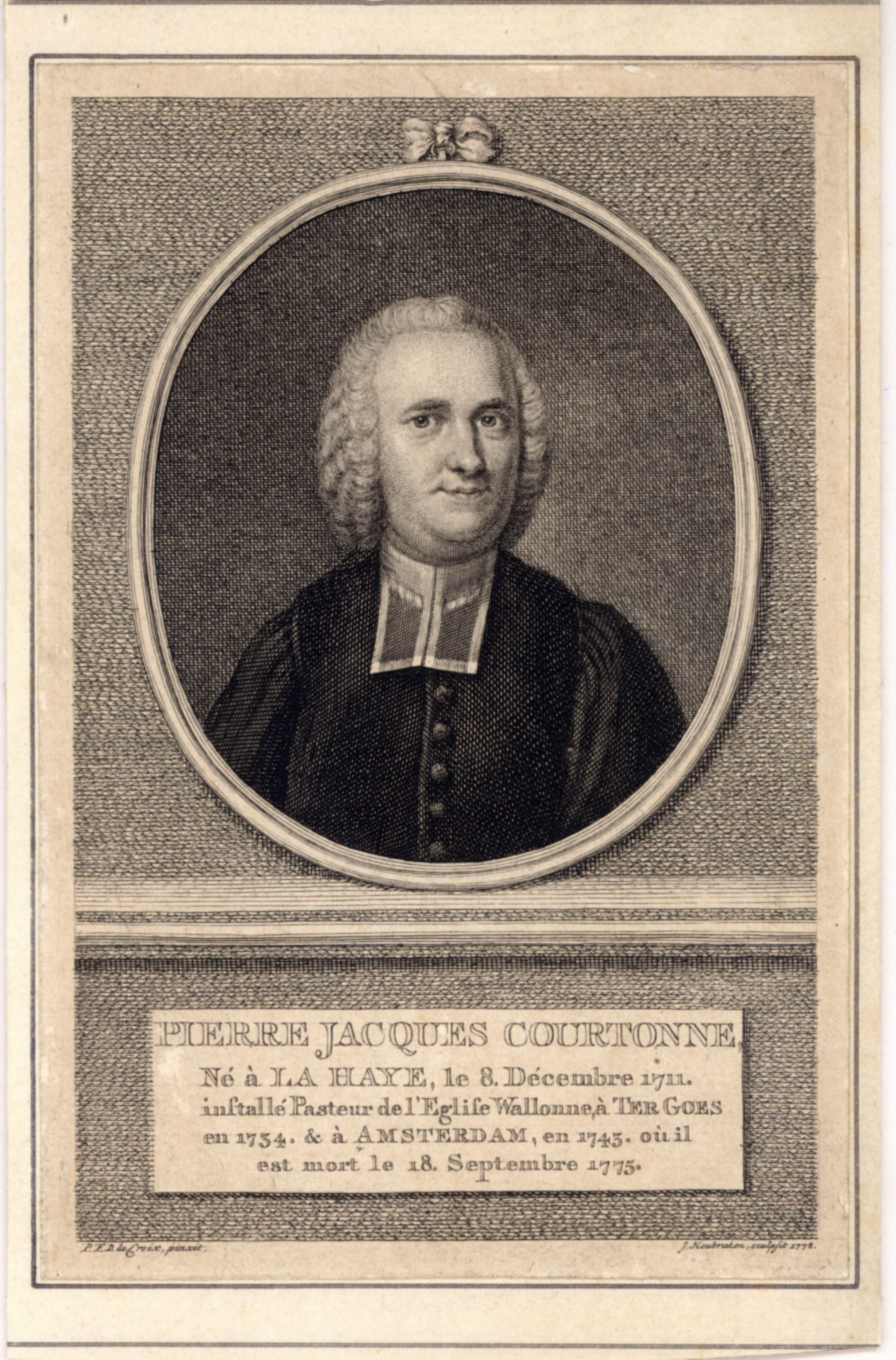 Pierre Jacques Courtonne, waals predikant te Goes, 1734-1743.